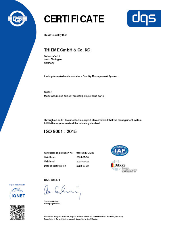 Management System Certificate ISO 9001:2015